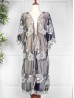 Lace Kimono W/ Floral Pattern